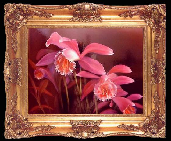 framed  unknow artist Still life floral, all kinds of reality flowers oil painting  56, Ta009